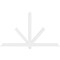 Ekena Millwork Kennewick Architectural Grade PVC Gable Bracket, 84"W x 49"H x 2"D x 4"F, 14/12 Pitch GBP084X49X0204KEN00 - alternate 2